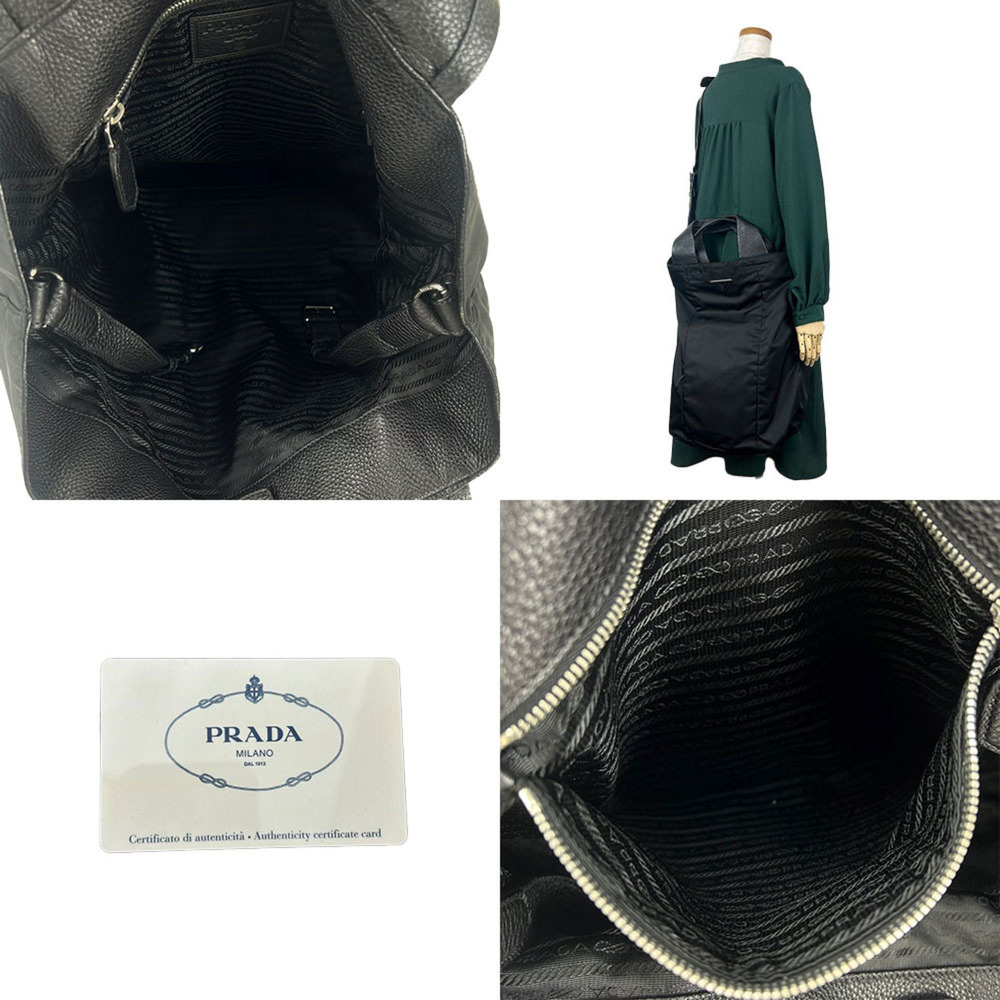 PRADA Black Leather Shoulder Bag - Picture 10 of 10